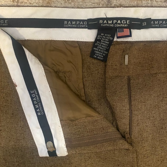 RAMPAGE Brown Tweed Bootcut Pants - Picture 3 of 5